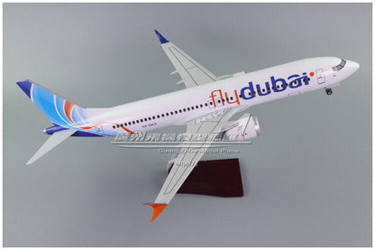 47CM 1:80 Flydubai BOEING 737 MAX8 Passenger Airplane Landing gears Resin Model