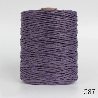 Hand Knitting Yarns 280-300M Natural Raffia Straw Colorful Crochet Threads Rolls