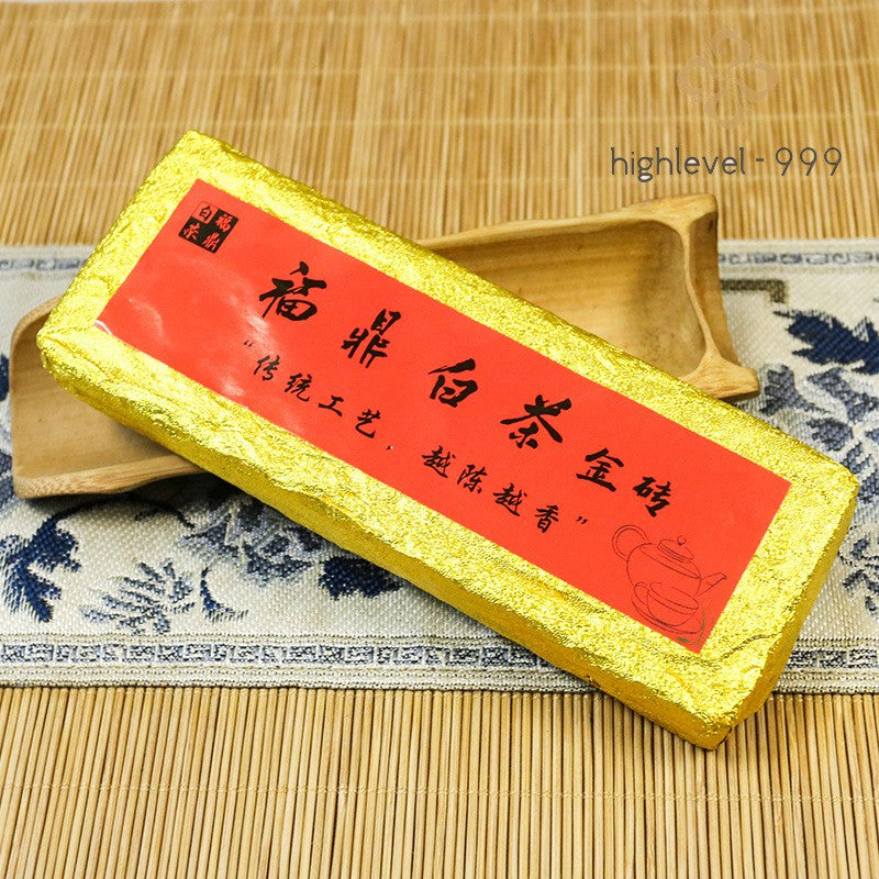 100g White Tea Brick Shoumei Fuding Fujian Mountain Grown Tea