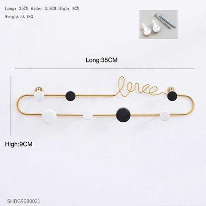 Key Holder Hanger Wall Hanging Wood Wall Organizer Rectangle House Shape Rack