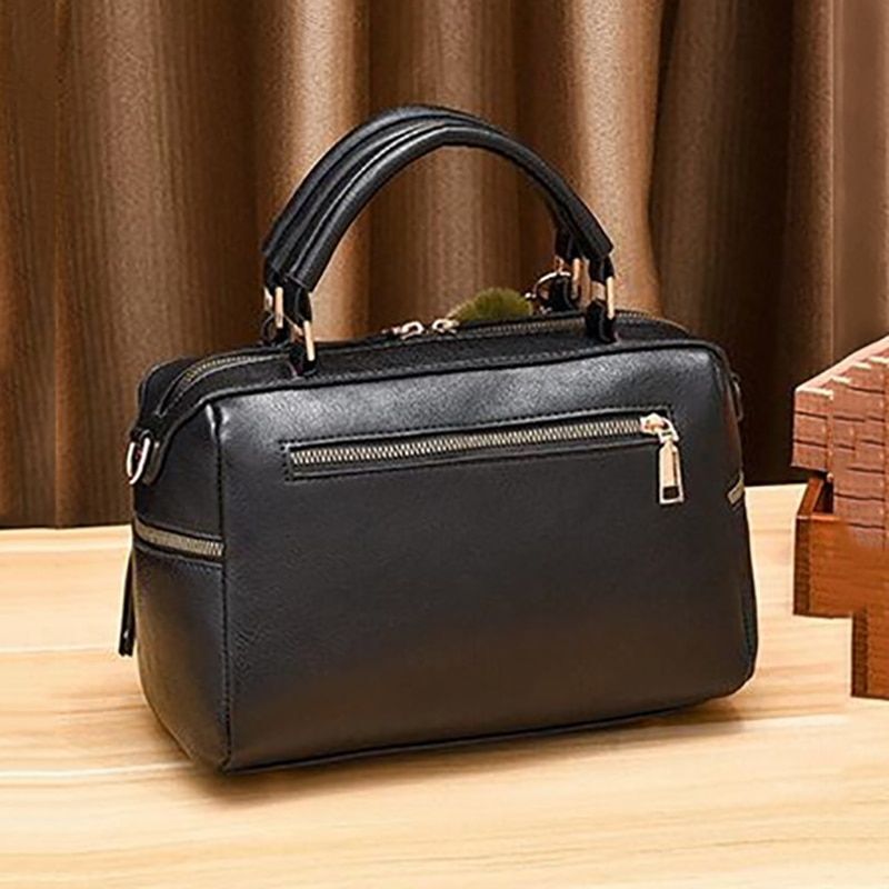 Luxury Leather Shoulder Bag Retro Large Crossbody Bag Pillow Shaped Handbag Tote