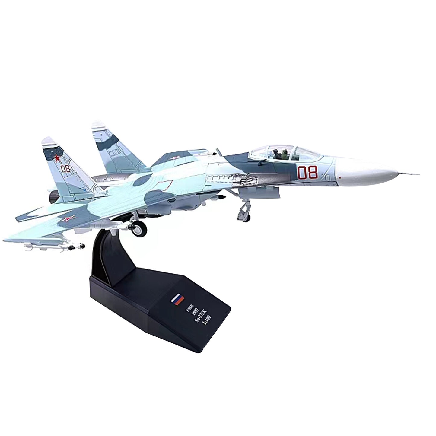 1/100 SU-27 Flanker Heavy Aircraft Fighter Aircraft Model Military Collection A
