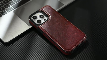Wallet Case for iPhone 17e 17 16 15 14 13 12 11 Pro Max XS Leather Card Holder