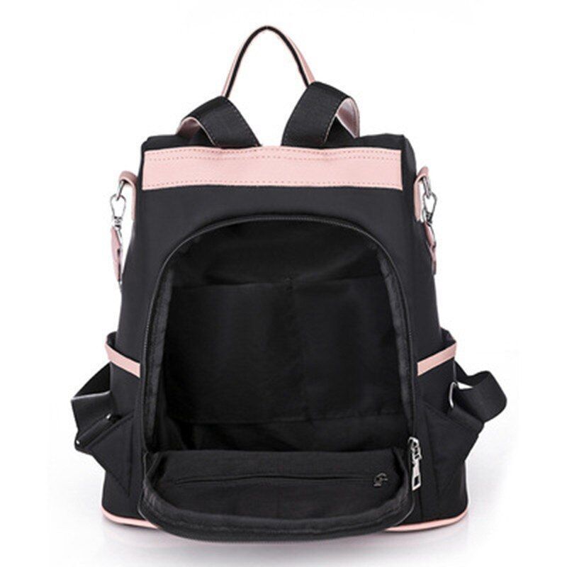 Anti-Theft Black Backpack Oxford Travel Backpacks Outdoor Waterproof Laptop Bags