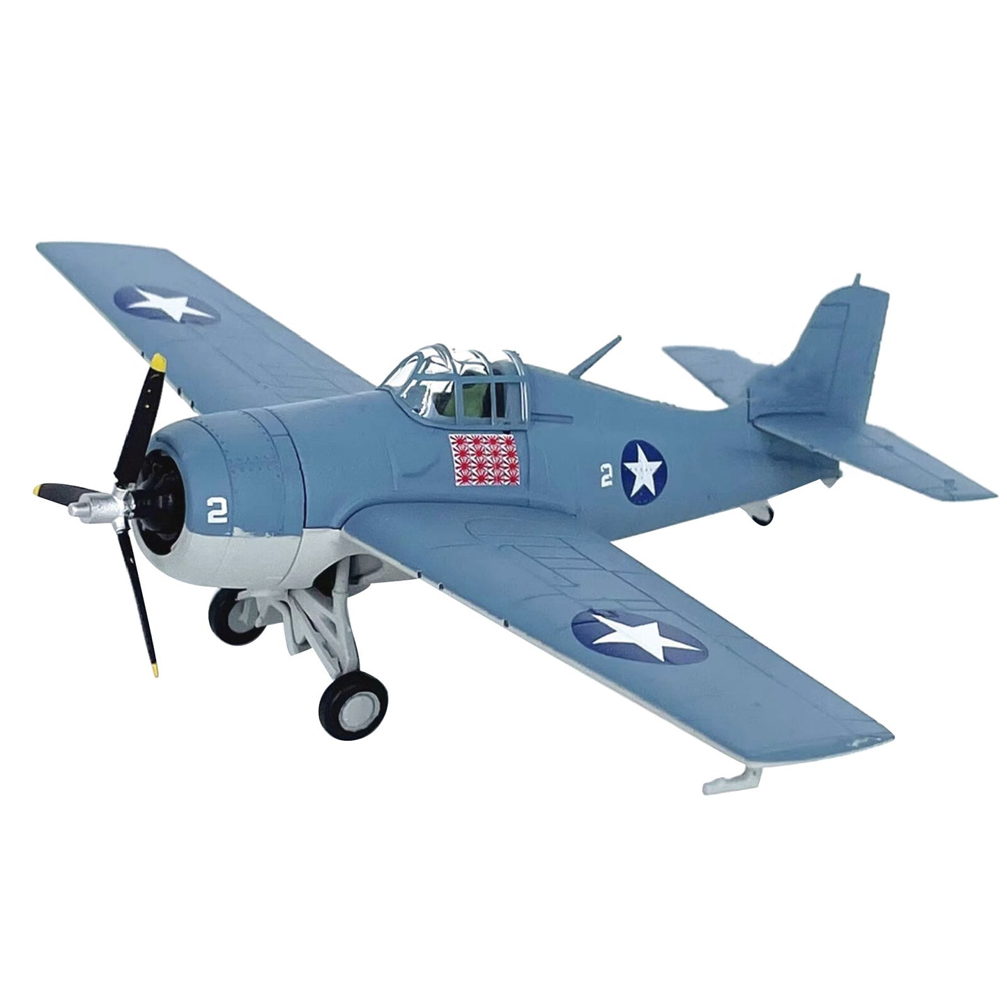 12.4cm Diecast Alloy 1/72 F4F Fighter Aircraft Airplane Model Aviation Craft