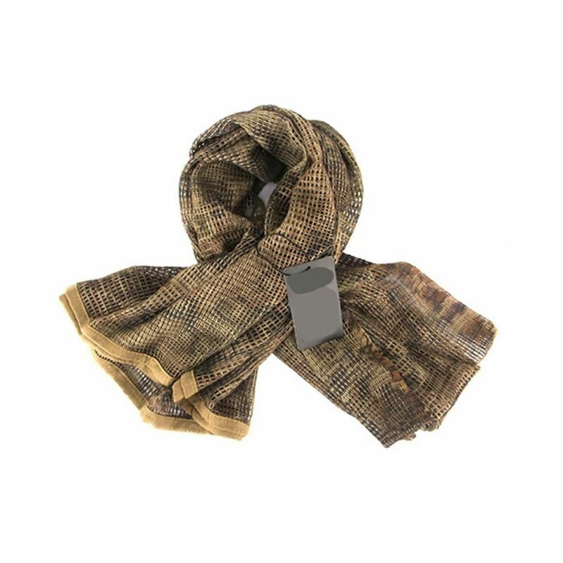 Camouflage Tactical Mesh Scarf Face Veil Camo Airsoft Hunting Cycling bandana