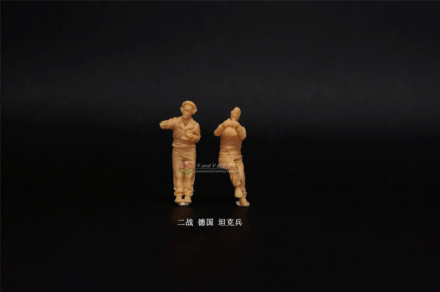 Homemade 1/72 1/64 1/87 German Tanker 2-Persons Unpainted Model Ornament Toys
