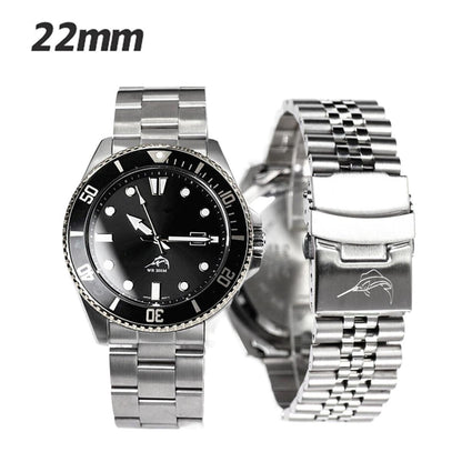 Diving Steel Metal Watch Strap Fit For Casio Duro MDV107-1A MDV106-1A Wristband