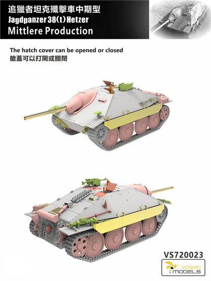 VESPID MODELS VS720023 1/72 Jagdpanzer38(t)Hetzer Mid Production