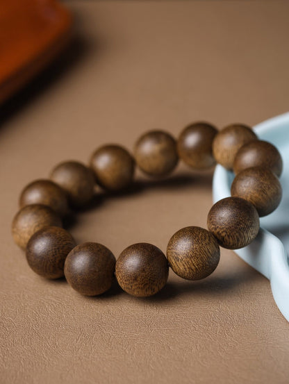 16mm Chinese Natural Eaglewood Handmade Exquisite Bracelets 30342