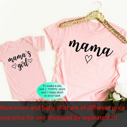 T-Shirts Mommy Girls Matching Outfits Mother Daughter Gift Casual Short Sleeve