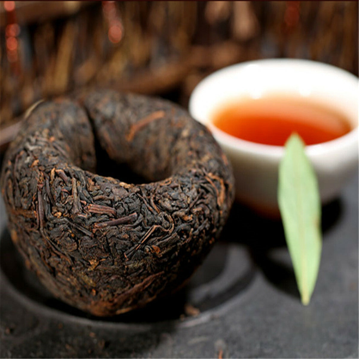 5件装黑普洱茶顶级云南原装普洱红茶普洱Tuo Cha 500克-