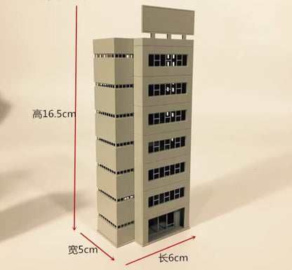 1/160 N Scale School Building Railway Layout Modern House Kit Parts Model