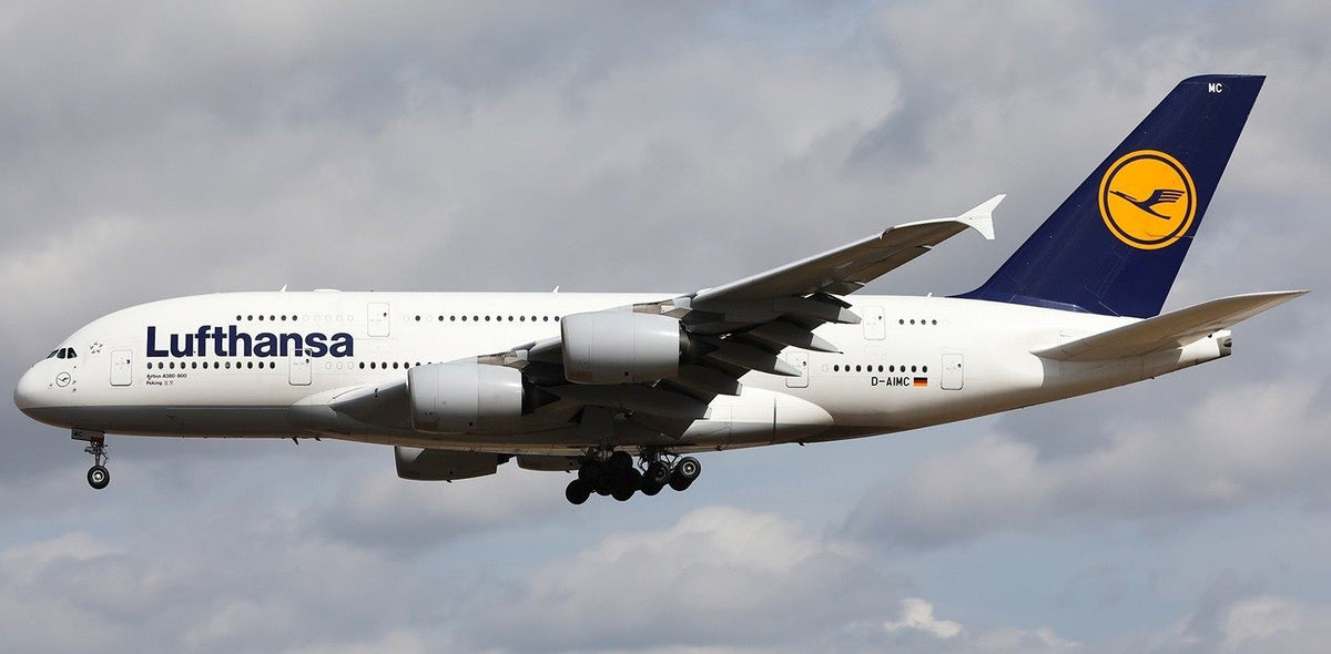 1:400 HX Lufthansa Airbus A380-800 D-AIMC Airplane Diecast Aircraft Plane Model