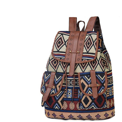 Polyester Fabric Backpack Double Shoulders Rucksack School Bag Travel 40*30*15CM