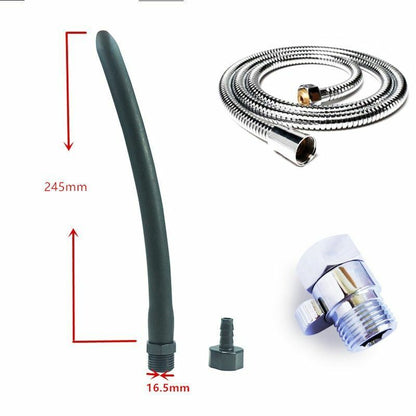 Shower Nozzle Silicone Enema Healthy Rectal Anal Syringe Douche System Vaginal