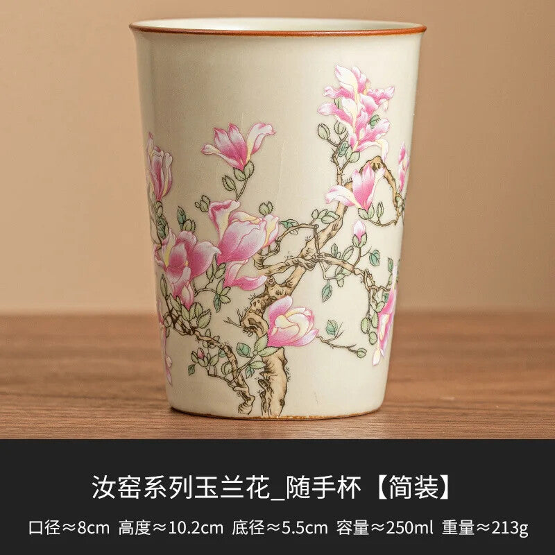 Cute Retro Cute Cat Ceramic Cup Household Large Tea Cup Office Single Cup