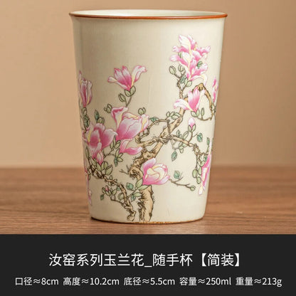 Cute Retro Cute Cat Ceramic Cup Household Large Tea Cup Office Single Cup