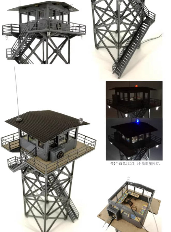 1：87 Architectural Scene HO Scale Control Tower Mould Parts Assemble model