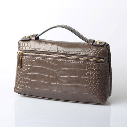 Pattern PU Leather Clutch Bag Women Trendy Make Up Handbag Purse Bag