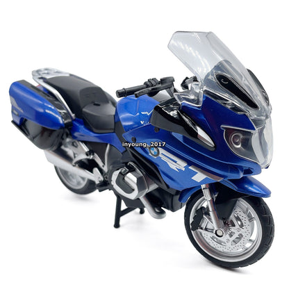 1/12 BMW R1250 RT Motorcycle Model Diecast Toy Vehicle Toys for Boys Kids Blue