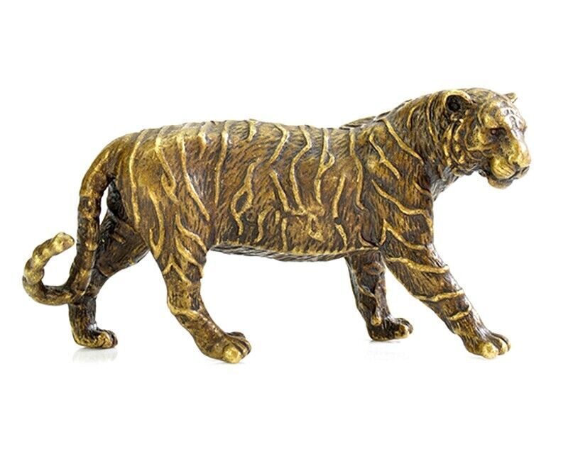 Solid Brass Tiger Figurine Statue Paperweight Office table decoration
