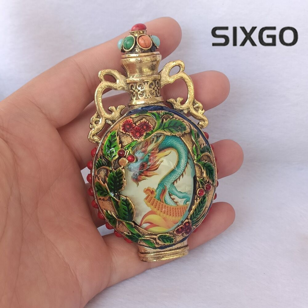 antique chinese snuff bottle collection Inlaid Painted noctilucent