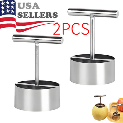 2xFruit Corer Removal Tool Remover Fruits Pear Pitter and Vegetable Extractor US