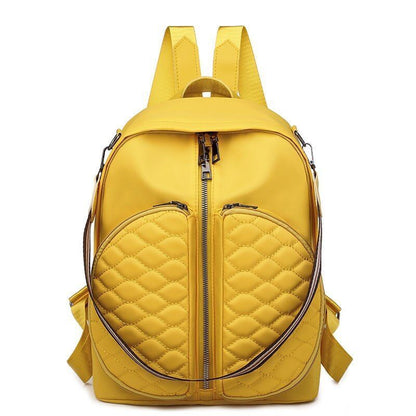 Oxford Backpacks Shoulder Traveling Purse Large School Book Bag Yellow Red Green