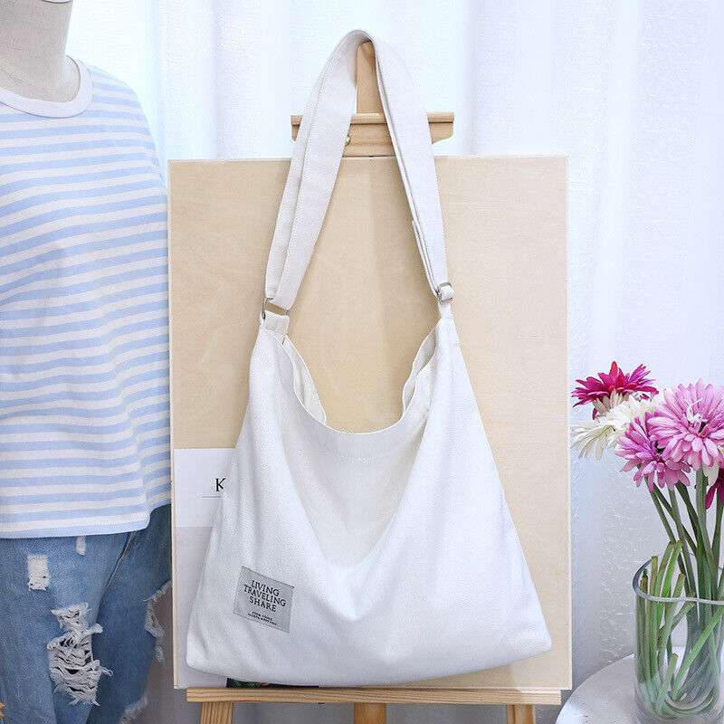 Womens Hobo Large Canvas Shoulder Bag Messenger Bag Travel Handbag Tote Bag