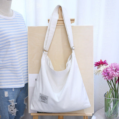 Womens Hobo Large Canvas Shoulder Bag Messenger Bag Travel Handbag Tote Bag