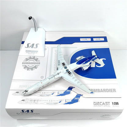 1:200 JC Wings SAS Bombardier CRJ-900 Passenger Aeroplane Diecast Aircraft Model