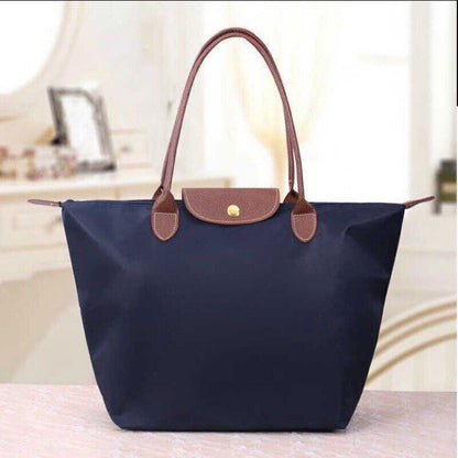 Women Shoulder Fashion Bag Large Nylon Handbag Folding Storage Bags Casual