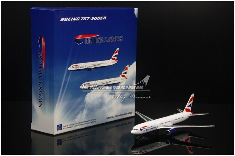 1:400 JC WINGS BRITISH AIRWAYS BOEING 767-300ER Passenger Airplane Diecast Model