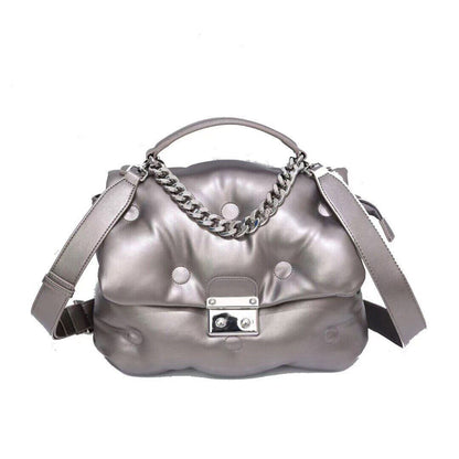 Women Cotton Feather Down Bag Crossbody Bag Handbag Shoulder Tote Bag