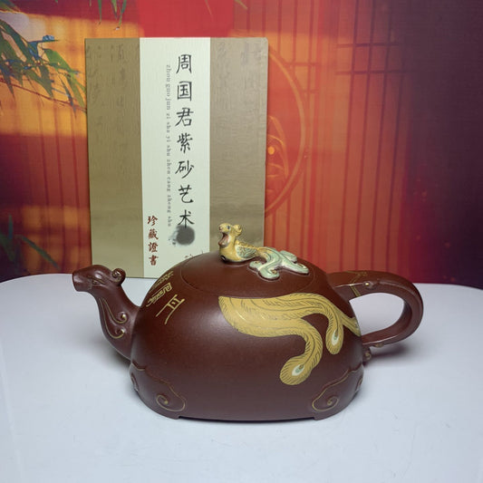 Vintage China Yixing Purple Clay Teapot Zisha Ceremony Exquisite Collectible Art