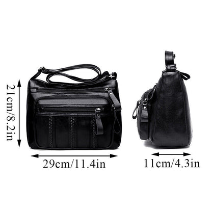 Women Handbag Shoulder Bag PU Leather Crssobody Pouch Messenger Purse Mother Bag
