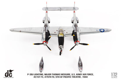 1:72 JC Wings P-38J LIGHTING,MAJOR THOMAS MCGUIRE. US ARMY Fighter Diecast Model