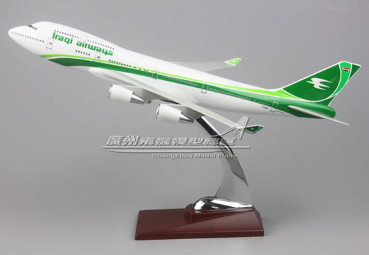32CM Iraqi Airways BOEING 747-400 YI-ASA Aircraft Aeroplane Resin Plane Model