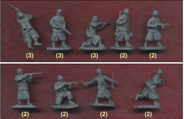 WWII Panzergrenadiers Ardennes 1944 1/72 Soldiers Figures model Kit CAESAR