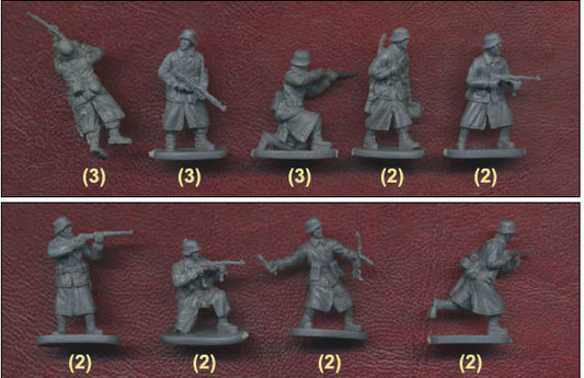 WWII Panzergrenadiers Ardennes 1944 1/72 Soldiers Figures model Kit CAESAR