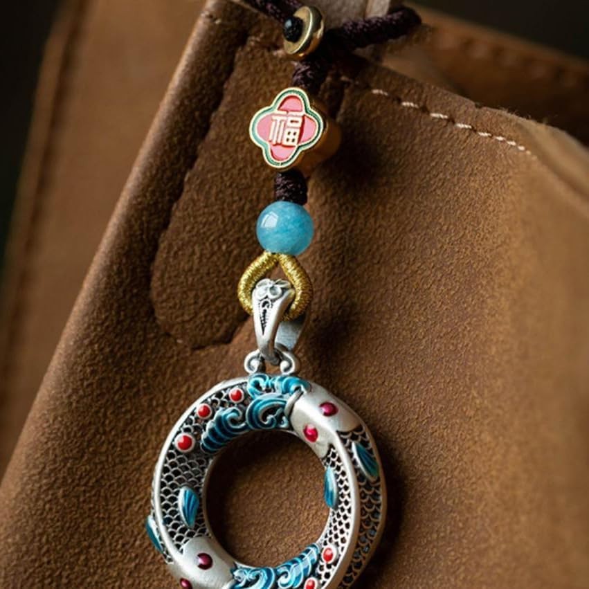 New Good Luck Keychain Feng Shui Amulet Luck Car Keychain