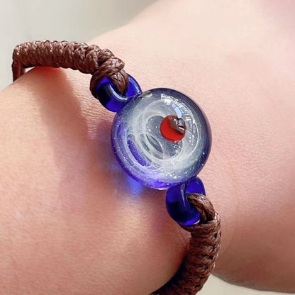 Men Women Beaded Bracelets Nebula Cosmic Handmade Galaxy Couple Jewelry Presents