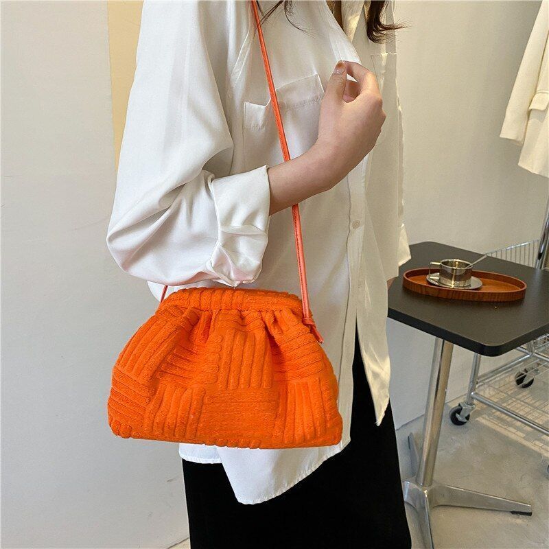 Shell Bag Solid Color Shoulder Bag Luxury Crossbody Bag Handbag 24*16*9 CM Purse