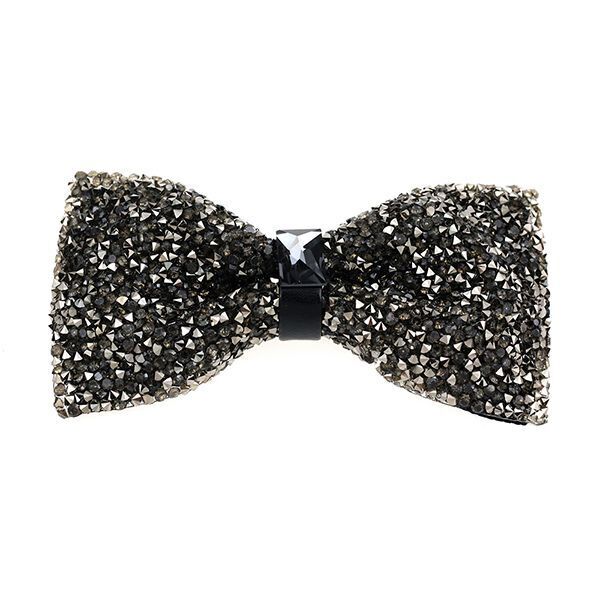 Men Bowtie Diamond Luxury Crystal Gem Tie Fashion Wedding Party Neckwear Banquet