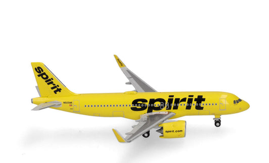 1:500 Herpa Spirit AIRBUS A320neo Passenger Airplane Diecast Aircraft Model