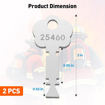 25460 Fire Alarm Box Key , Fits for Gamewell and Elevator Fire Master Alarm Box