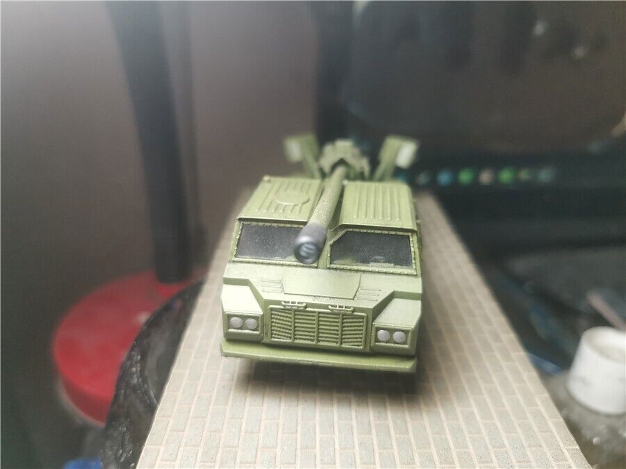 Homemade 1/72 PLA181 Military Tank With Vehicle Mounted Gun Finished Ornament
