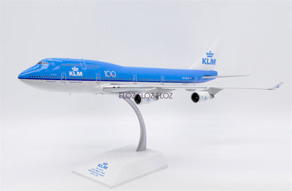 for JC Wings for KLM 100 for Boeing B747-400 PH-BFG 1:200 plane Pre-built Model
