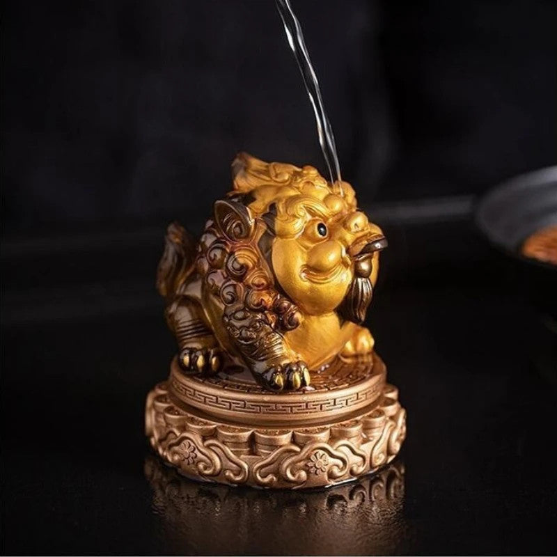 Resin Color Changing Tea Pet Ornament PI Xiu Tea Table Tea Tray Kung Fu Teaware
